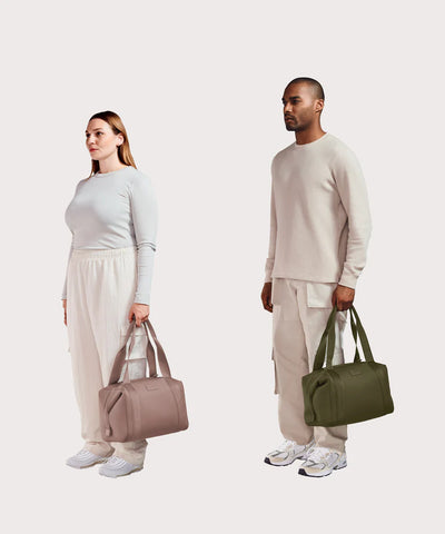 Landon shearling Carryall Bag