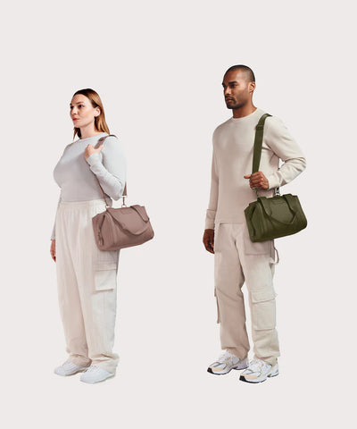 Landon shearling Carryall Bag